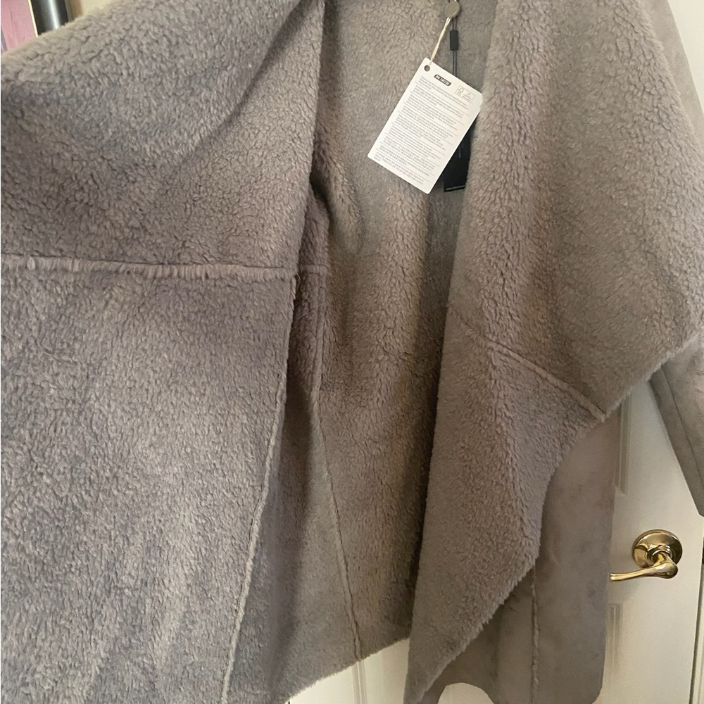 Suede Lamskin Coat by LINE - Picture 2 of 7